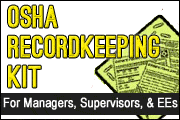 OSHA Recordkeeping Kit for Managers, Supervisors, and Employees