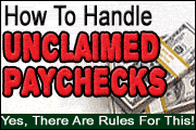 Legal Requirements For Unclaimed Paychecks