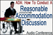 ada: how to conduct a reasonable accommodation discussion