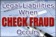 Checks - Endorsements, Fraud and Compliance Issues