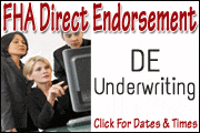 FHA Direct Endorsement - DE Underwriting