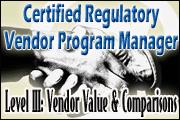 certified-regulatory-vendor-program-manager-level-iii-vendor-value-and-comparisons