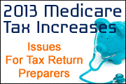 2013 Medicare Tax Increases: New Issues for Tax Return Preparers