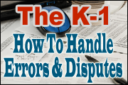 The K-1: How To Handle Errors And Disputes