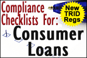 Best-Ever Compliance Checklists For Consumer Loans