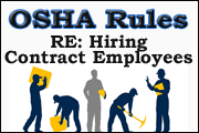 OSHA Rules For Hiring Contract Employees